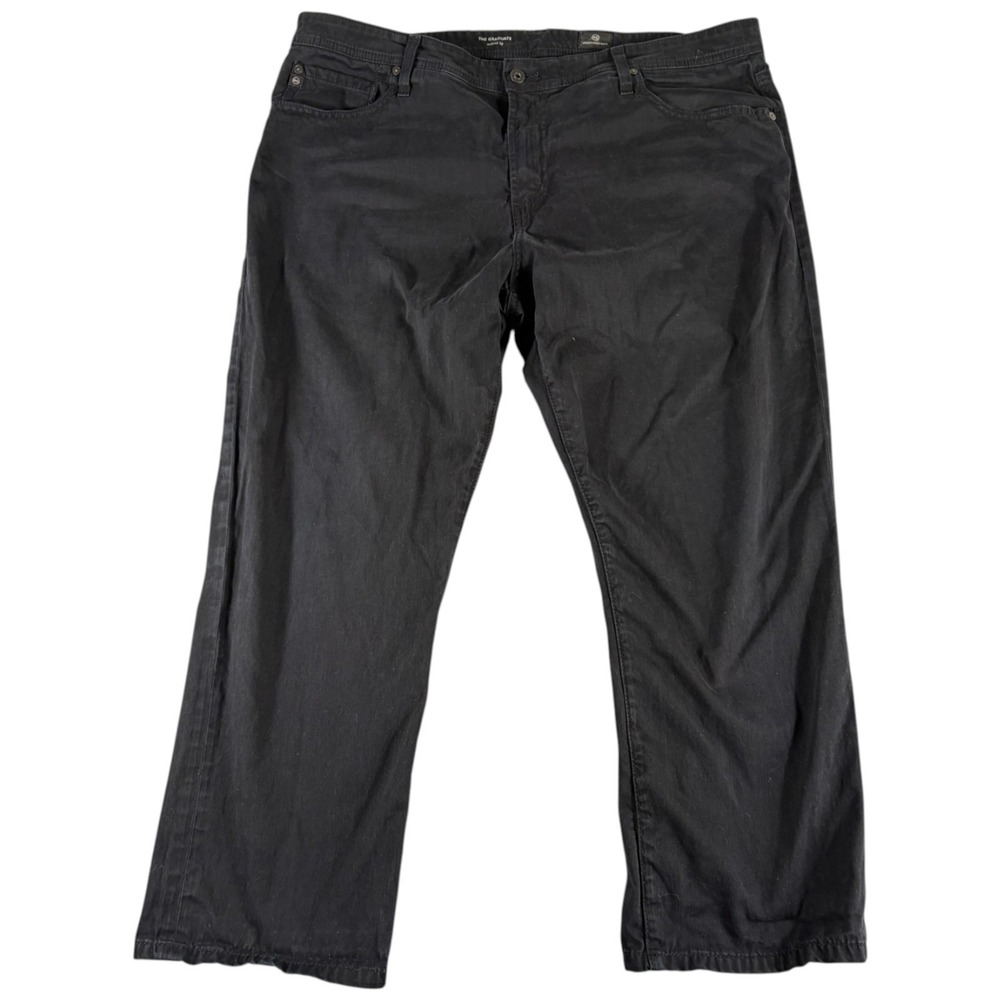 AG The Graduate Pants Mens 40x32 Black Washed Premium Stretch Casual Workwear